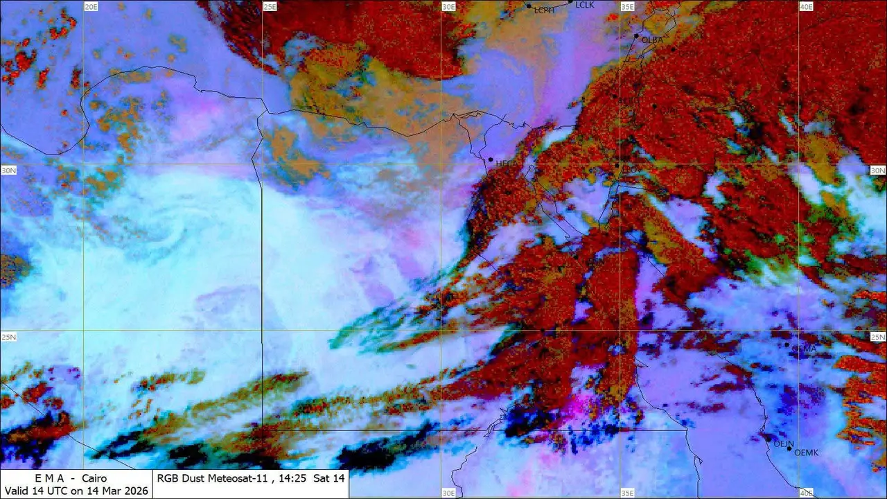 الأرصاد تحذر من حالة الطقس وتقلبات جوية تضرب مناطق مصر حتى الخميس